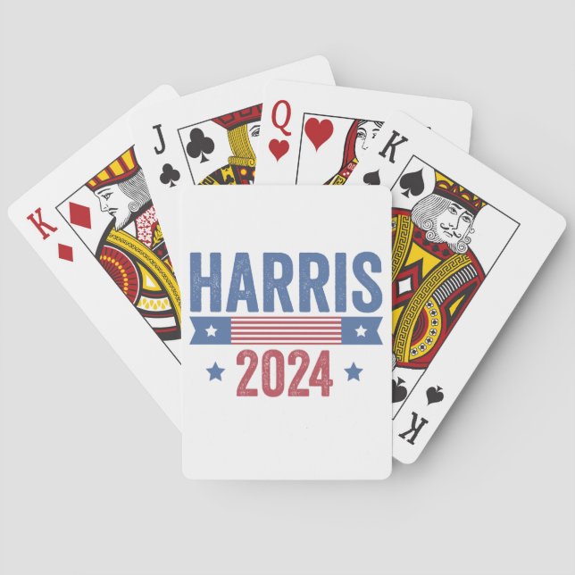 Harris For President Election Democrats American  Playing Cards (Back)