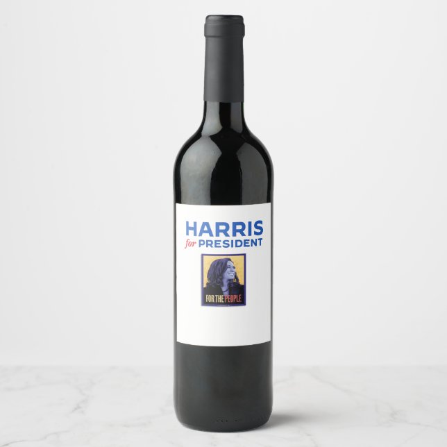 Harris for President / Kamala Harris for President Wine Label (Front)
