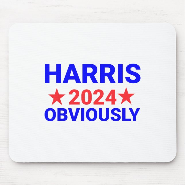 Harris For President Obviously 1  Mouse Pad (Front)