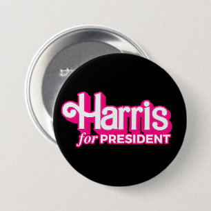 Harris for President Pink Style 7.5 Cm Round Badge