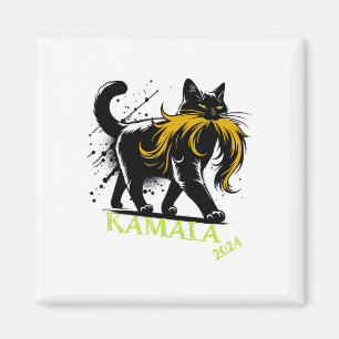 Harris Funny Retro Childless Cat Lady President 20 Magnet