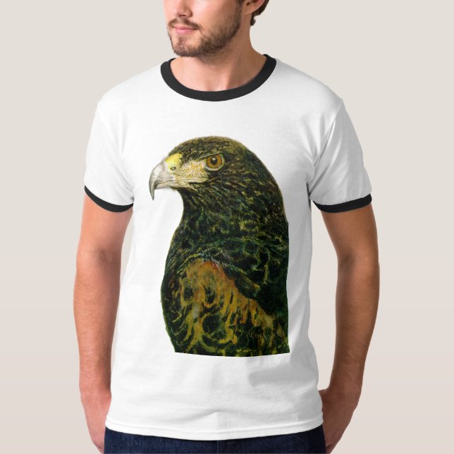 Harris Hawk Ringer T-Shirt (Front)