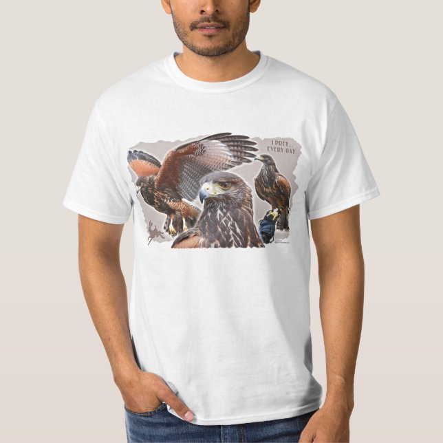 Harris Hawk Trio T-Shirt (Front)