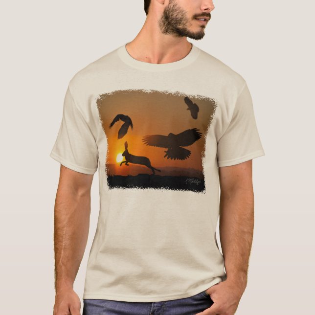 Harris Hawks Hunting T-Shirt (Front)