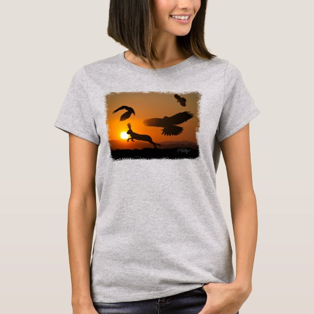 Harris Hawks Hunting T-Shirt (Front)