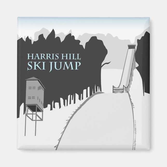 Harris Hill Ski Jump Magnet (Front)