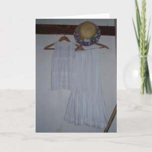 "Harris House Dresses & Hat" Birthday Card