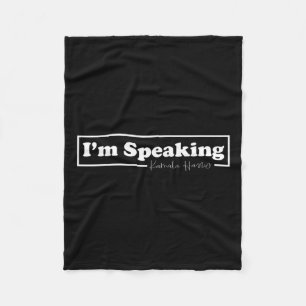 Harris I'm Speaking For Her Fleece Blanket