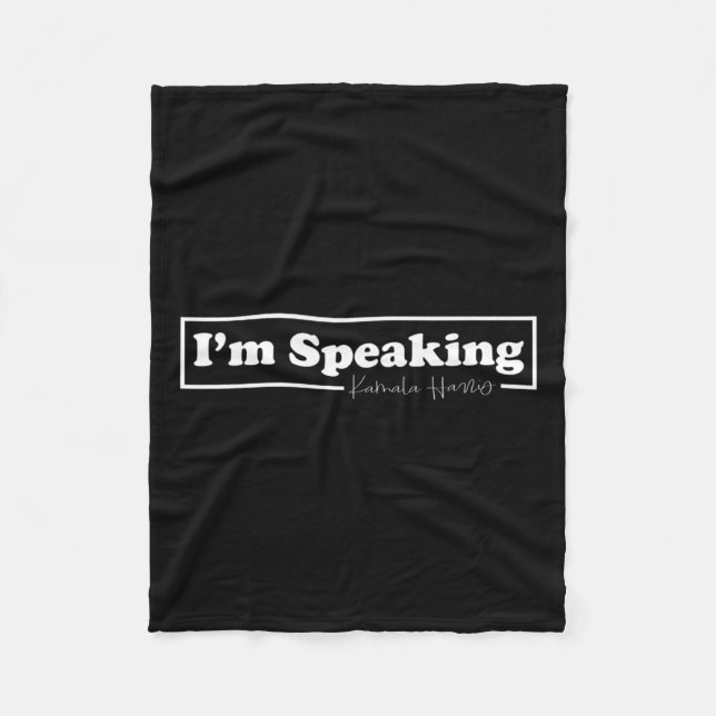 Harris I'm Speaking For Her  Fleece Blanket (Front)