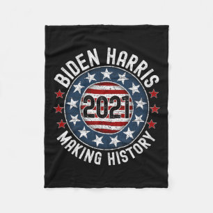 Harris Inauguration 2021 Making History Fleece Blanket