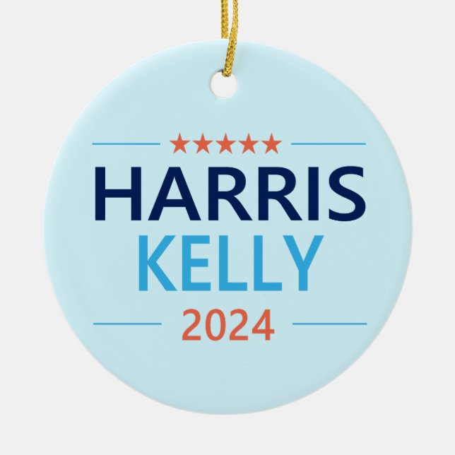 Harris Kelly 2024 Ceramic Tree Decoration (Front)