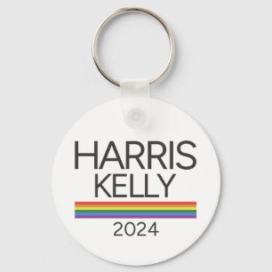 Harris Kelly 2024 LGBTQ Rainbow Pride Flag Key Ring