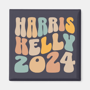 Harris Kelly 2024 Trendy Wavy Boho Magnet