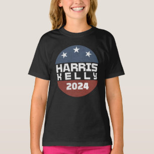 Harris Kelly 2024 Vintage Red Blue Campaign T-Shirt