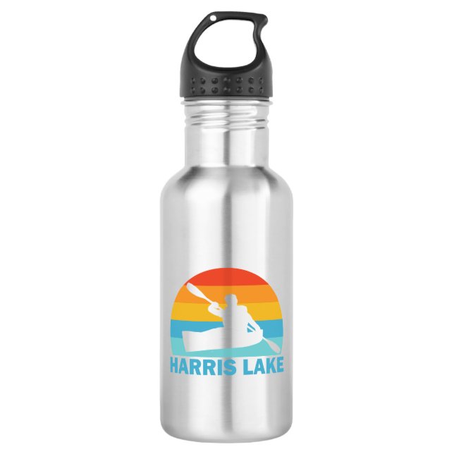 Harris Lake North Carolina Kayak 532 Ml Water Bottle (Front)