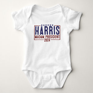 Harris Madam President 2024 Baby Bodysuit