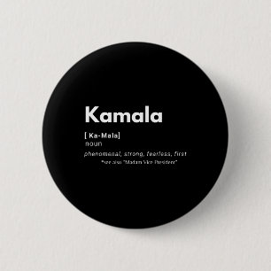 Harris Madam Vice President Black History Definiti 6 Cm Round Badge