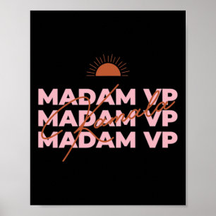 Harris Madam Vice President Feminist Icon Vp 2021  Poster