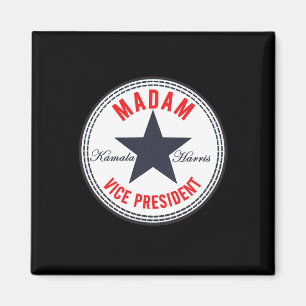 Harris - Madam Vice President Political Star Logo  Magnet