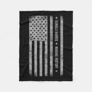Harris Making History Grunge Distressed American F Fleece Blanket