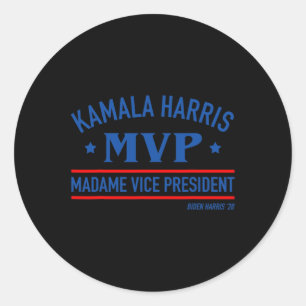 Harris Mvp Madame Vice President Biden Harris 2020 Classic Round Sticker
