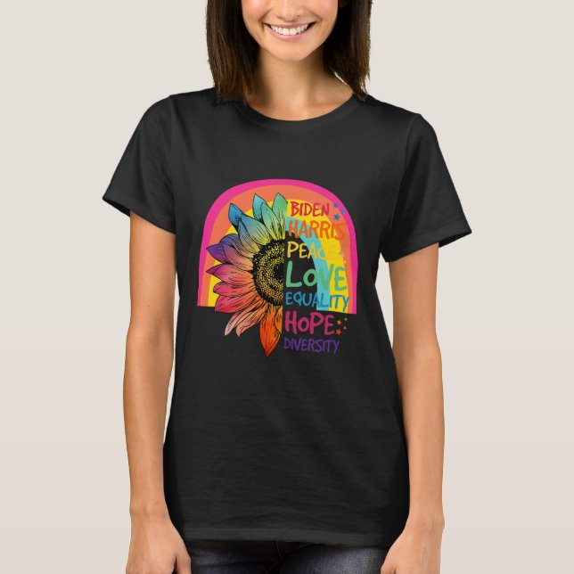 Harris Peace Love Equality Hope Diversity 1  T-Shirt (Front)