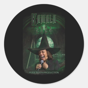 Harris President Laughing Wicked Witch Of The Leas Classic Round Sticker