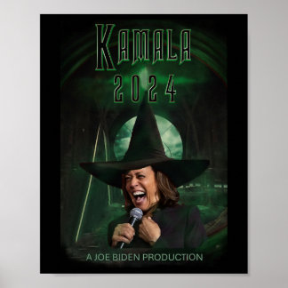 Harris President Laughing Wicked Witch Of The Leas Poster