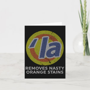 Harris Removes Nasty Orange Stains Vintage Retro  Card