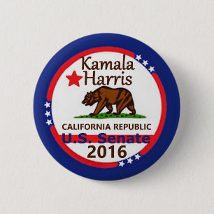 HARRIS Senate 2016 6 Cm Round Badge