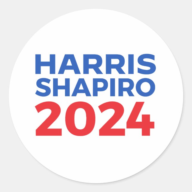 HARRIS SHAPIRO 2024 CLASSIC ROUND STICKER (Front)