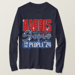 Harris Shapiro 2024 For the People US Flag T-Shirt