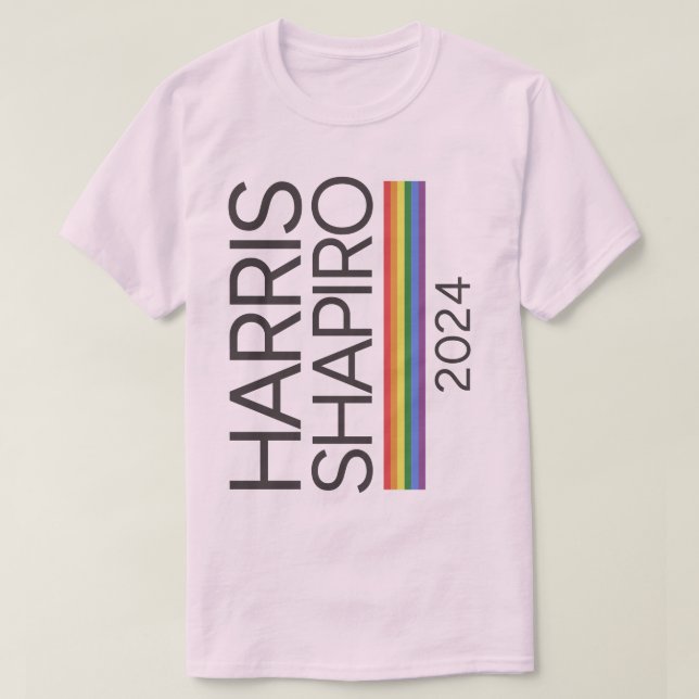 Harris Shapiro 2024 LGBTQ Pride Kamala Harris T-Shirt (Design Front)