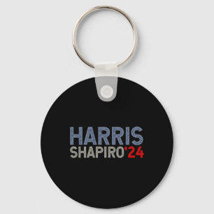 Harris-shapiro-2024 President Election Men Women K Key Ring
