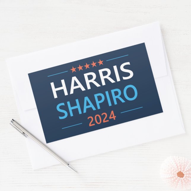 Harris Shapiro 2024 Rectangular Sticker (Envelope)