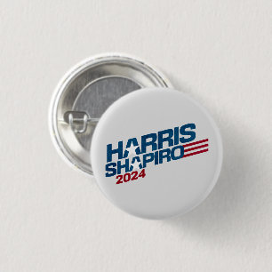 Harris Shapiro 2024 Stars and Stripes Patriotic 3 Cm Round Badge