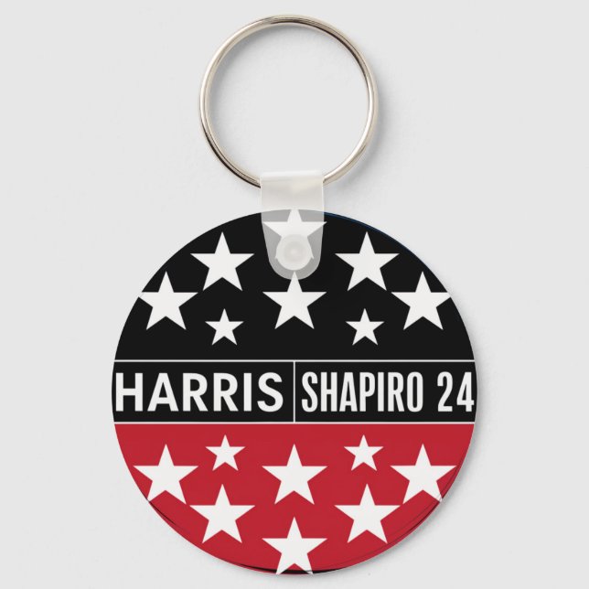 Harris-Shapiro 2024 Vintage President  Kamala Key Ring (Front)