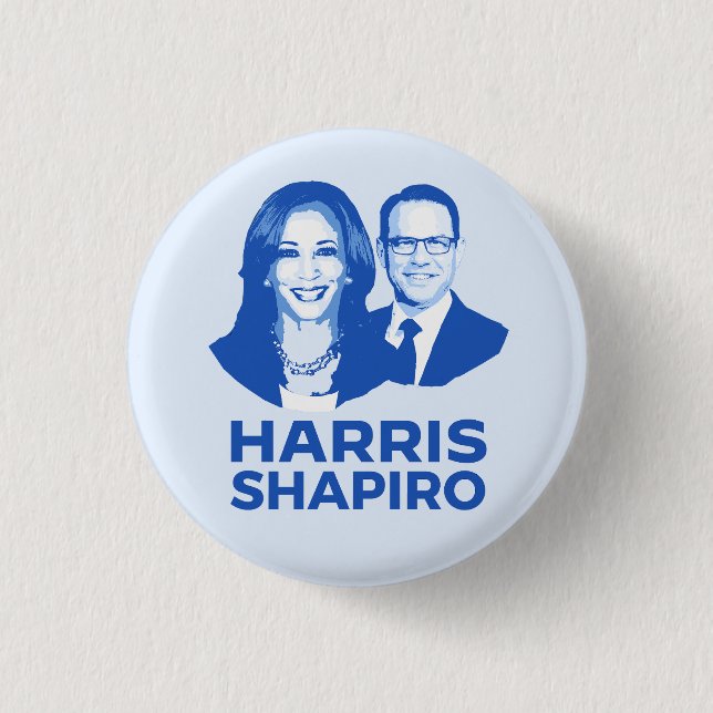HARRIS SHAPIRO 3 CM ROUND BADGE (Front)