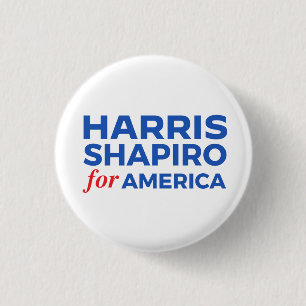 HARRIS SHAPIRO FOR AMERICA 3 CM ROUND BADGE