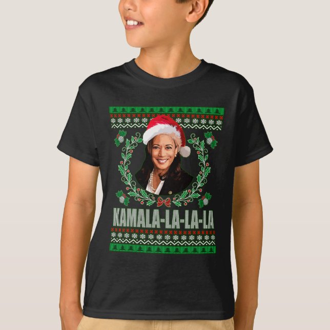 Harris Shirt Kamala La La La Women's Ugly Christma (Front)