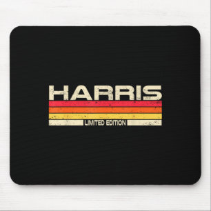 Harris Surname Birthday Family Reunion 80s 90s Mouse Pad