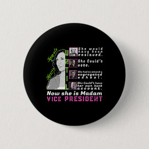 Harris T Shirt - Kamala Harris Vp - Black History  6 Cm Round Badge