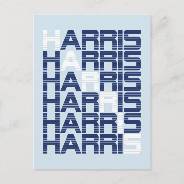 harris text stacks postcard (Front)