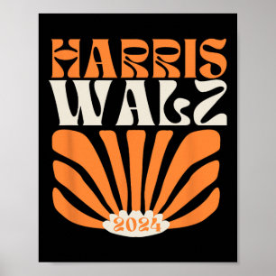 Harris Tim Walz 2024 Election 2024 Harris Waltz  Poster