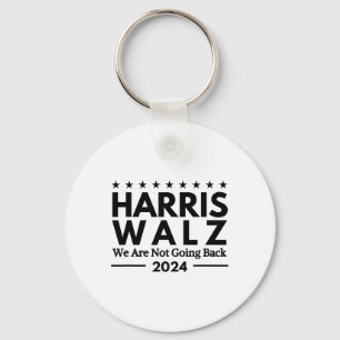 Harris Tim Walz 2024 We Are Not Going Back Key Ring