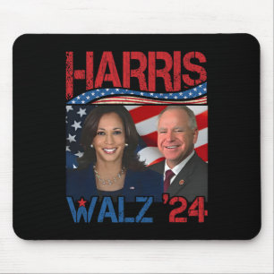 Harris Tim Walz Waltz 3 Mouse Pad