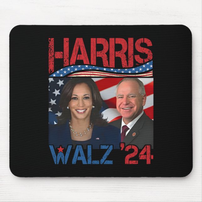 Harris Tim Walz Waltz 3  Mouse Pad (Front)