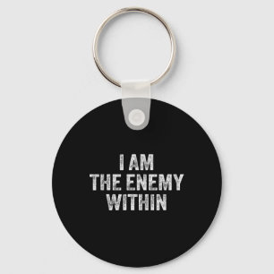 Harris V Trump I Am The Enemy Within Pun Uni-adult Key Ring