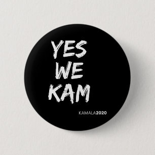 Harris Vice President 2020 Yes We Kam Yes We Can  6 Cm Round Badge