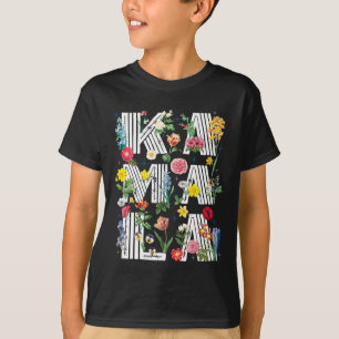Harris Vintage Floral Feminine First Female Presid T-Shirt